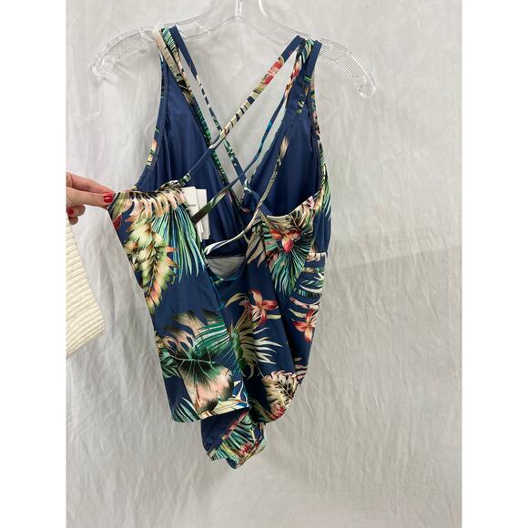 NWT La Blanca Tropical Rain One Piece size 20W - Picture 3 of 7